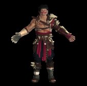 Havik Pelo Corto Negro Versión 2 de Mortal Kombat 1 CON EXPRESIÓN FACIAL EN BOCA